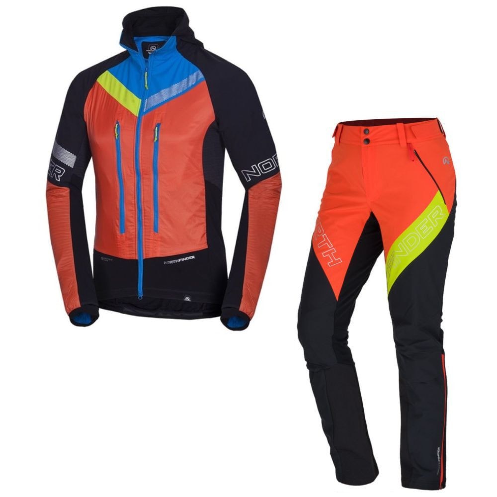 Skialpový komplet NORTHFINDER Solisko Polartec Alpha Direct Black/Orange + NORTHFINDER Rysy Orange - SETY - Skialpové oblečenie - 1