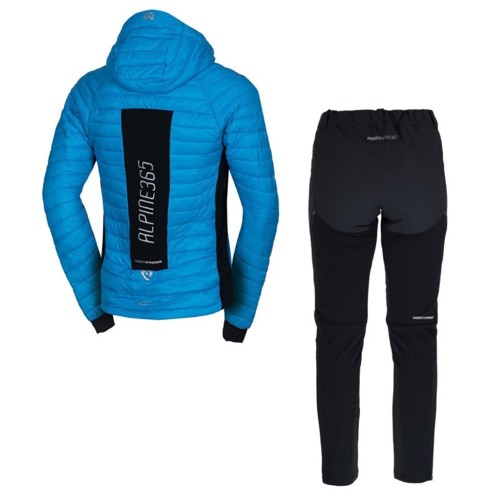 Skitouringový komplet NORTHFINDER Primaloft Budin Blue + NORTHFINDER Rysy Black - SETY - Skialpové oblečenie - 2