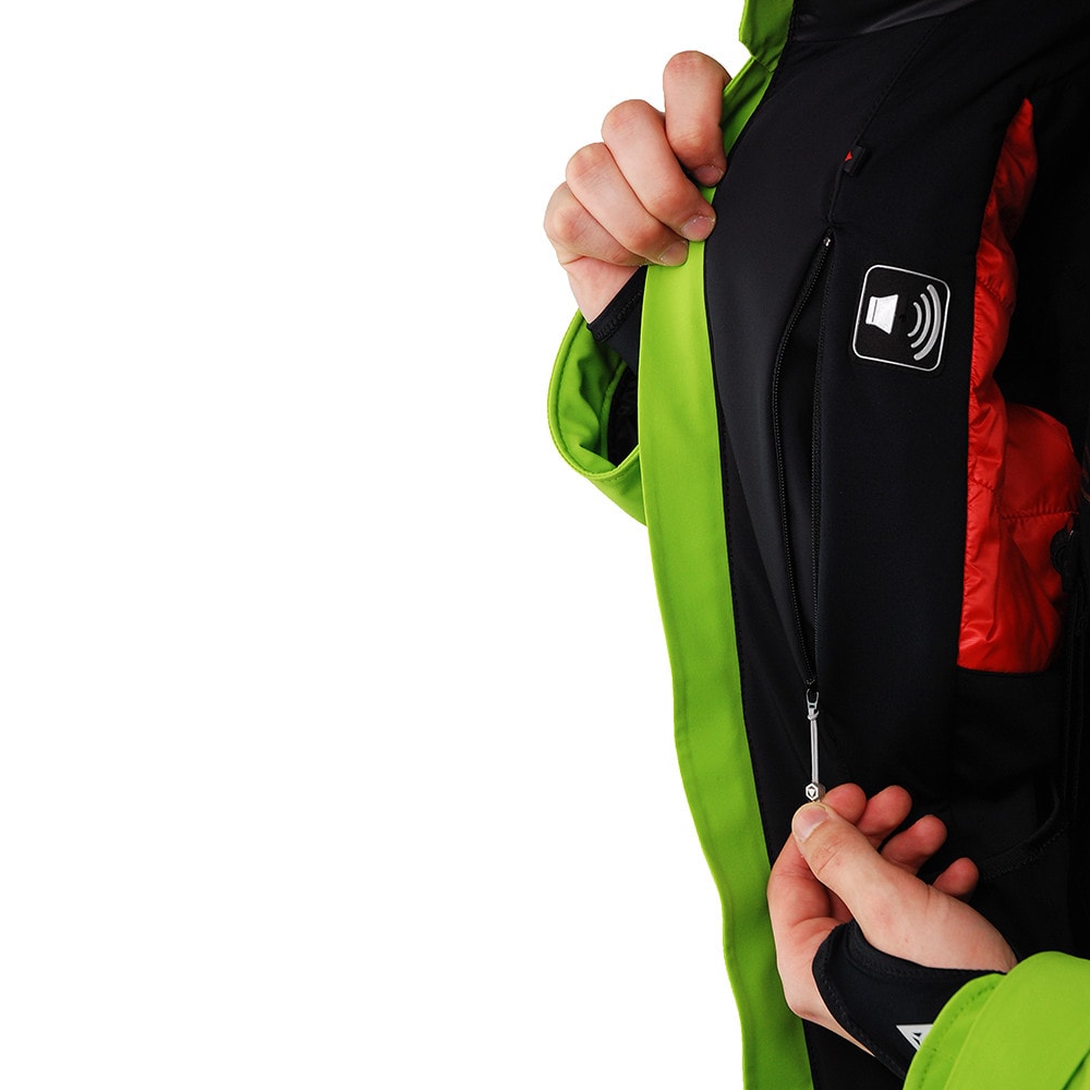 Lyžiarska bunda DAINESE Black Grual D-DRY Green/Red/Black - Lyžiarske bundy - 8