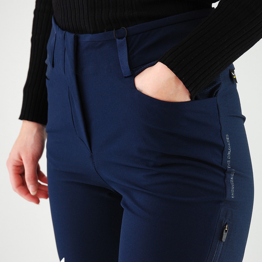 Nohavice SALEWA Agner Durastretch W Navy Blazer - Turistické nohavice - 3