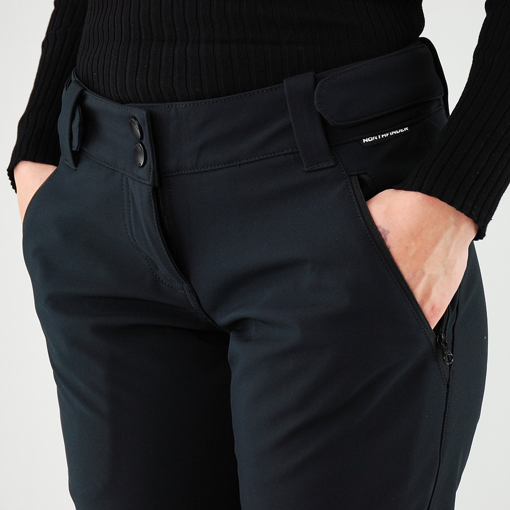 Nohavice NORTHFINDER Softshell 10K/5K Annabel Black - Turistické nohavice - 4