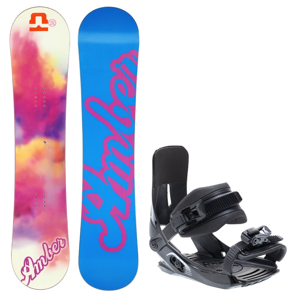 Snowboardový set STUF Amber Rocker 2.0 s viazaním SP Rage MP - Detské snowboardy - 1