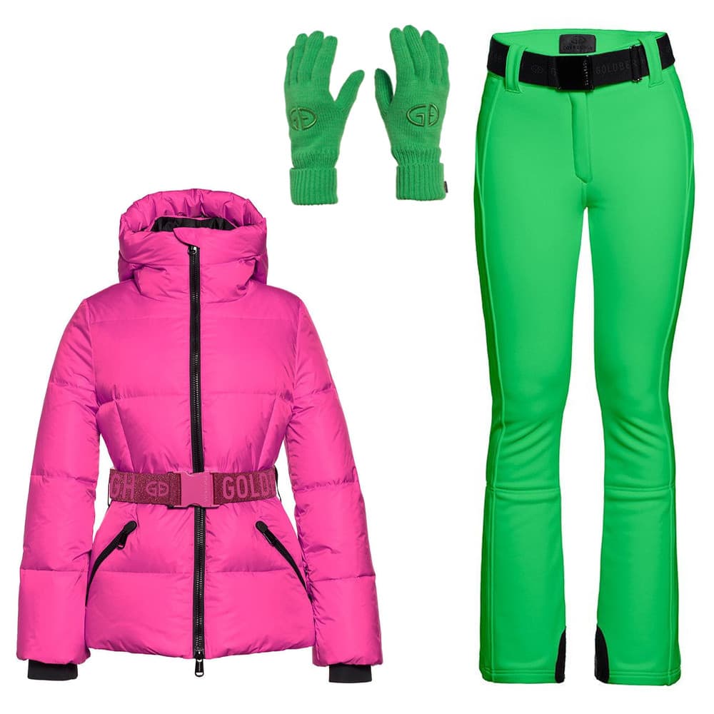 Komplet GOLDBERGH Snowmass Pink & Pippa Green & Vanity Green - SETY - Lyžiarske oblečenie - 1