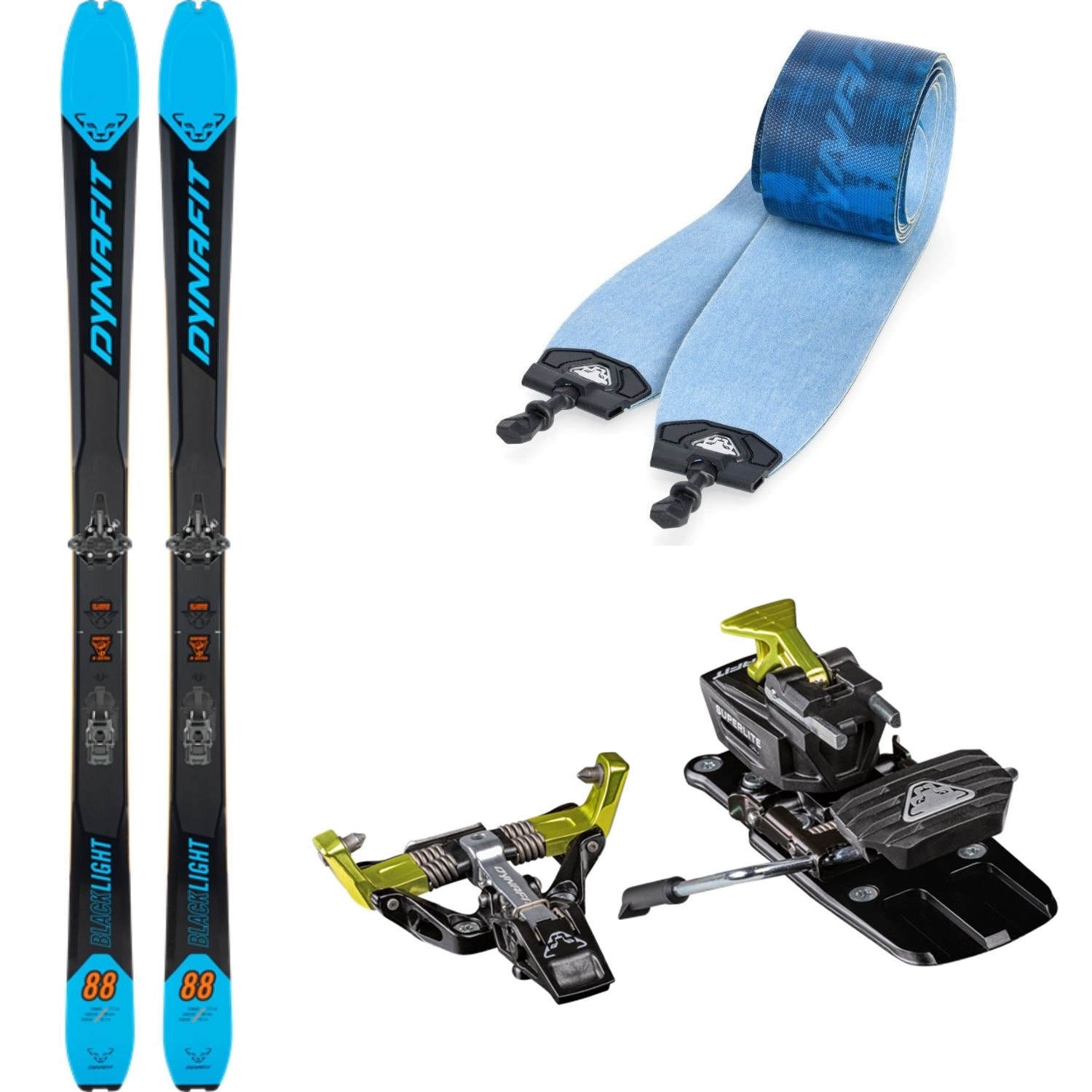 Skialpový set DYNAFIT Blacklight 88 Frost s pásmi Speedskin a viazaním Superlite 175 - Z12+ - Skialp lyže - 1