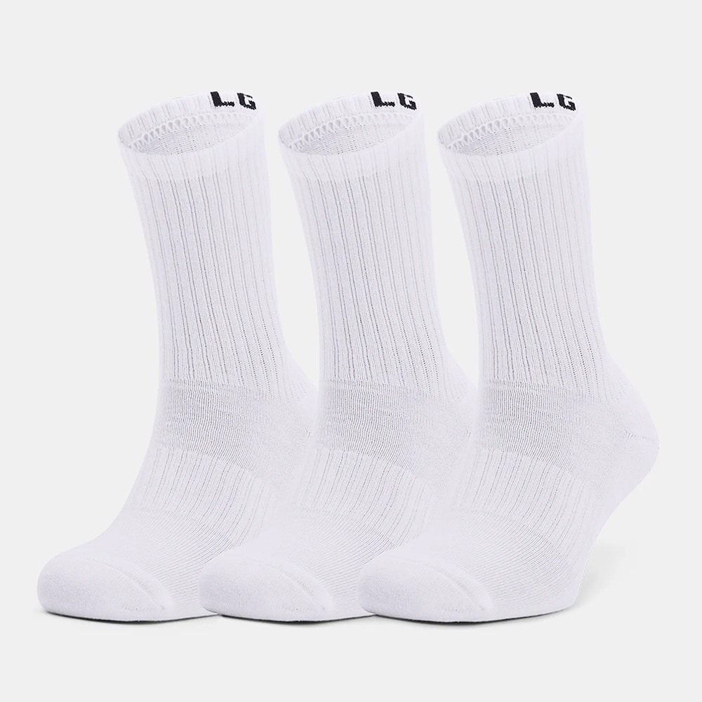 Ponožky UNDER ARMOUR Core Crew 3Pack White - Ponožky - stredné - 1