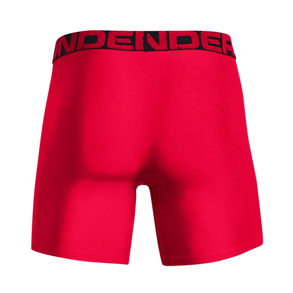 Boxerky UNDER ARMOUR Tech 6in 2Pack Red - Spodná bielizeň - 2