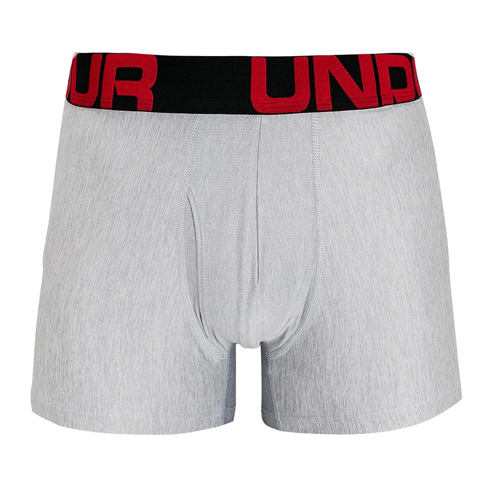 Boxerky UNDER ARMOUR Tech 3in 2Pack Grey - Spodná bielizeň - 1