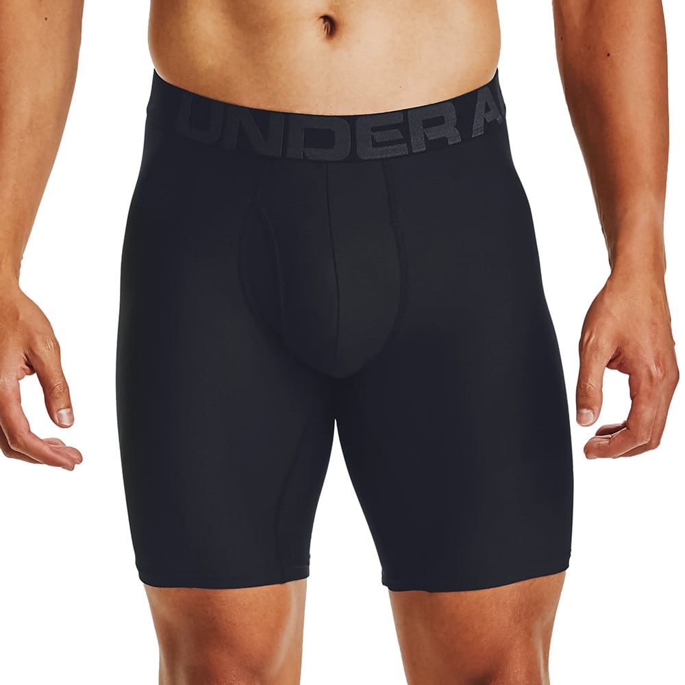 Boxerky UNDER ARMOUR Tech 9in 2Pack Black - Spodná bielizeň - 1