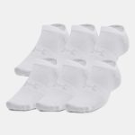 Ponožky UNDER ARMOUR Essential No Show 6Pack White
