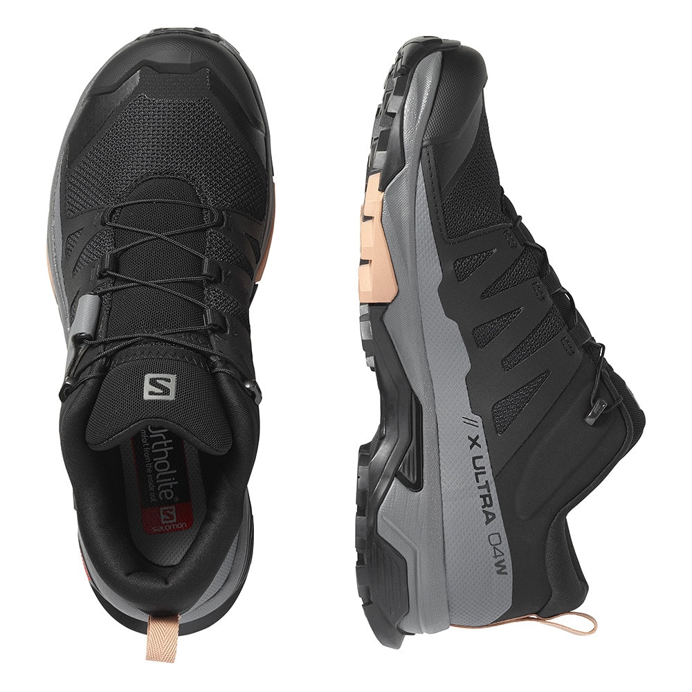 Turistická obuv SALOMON X Ultra 4 W Black/Sirocco - Turistická obuv - 4