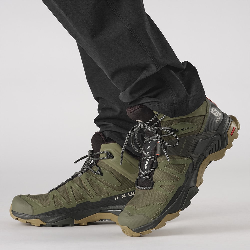 Turistické topánky SALOMON X Ultra 4 MID GTX Deep Lichen Green - Turistická obuv - 7