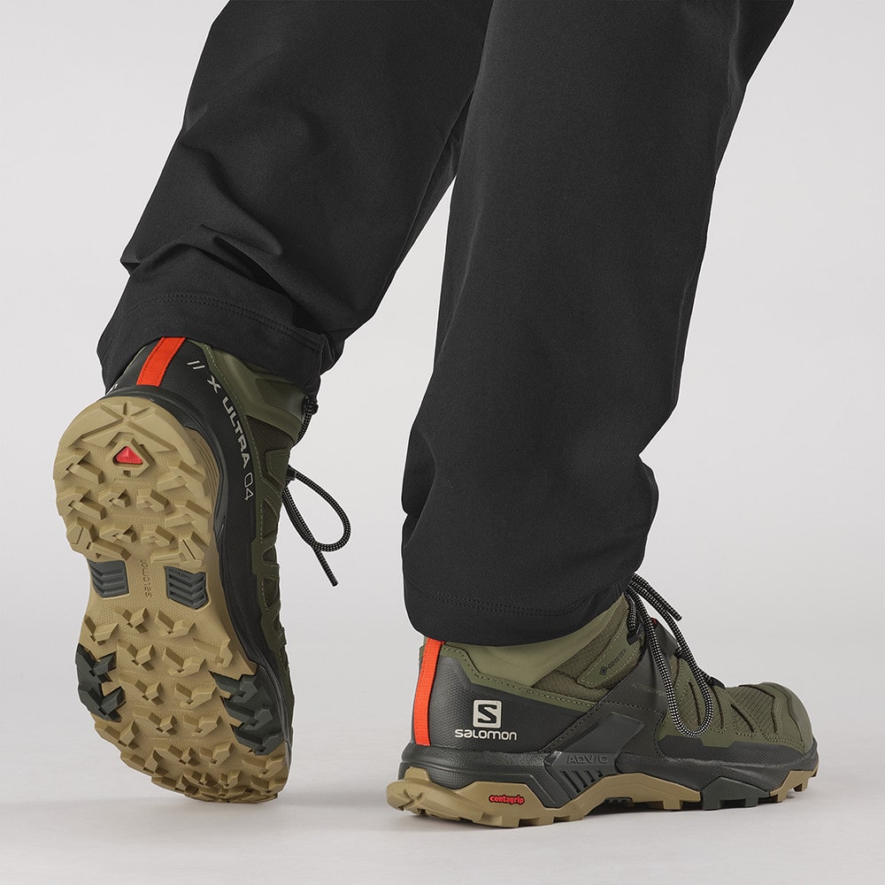 Turistické topánky SALOMON X Ultra 4 MID GTX Deep Lichen Green - Turistická obuv - 8