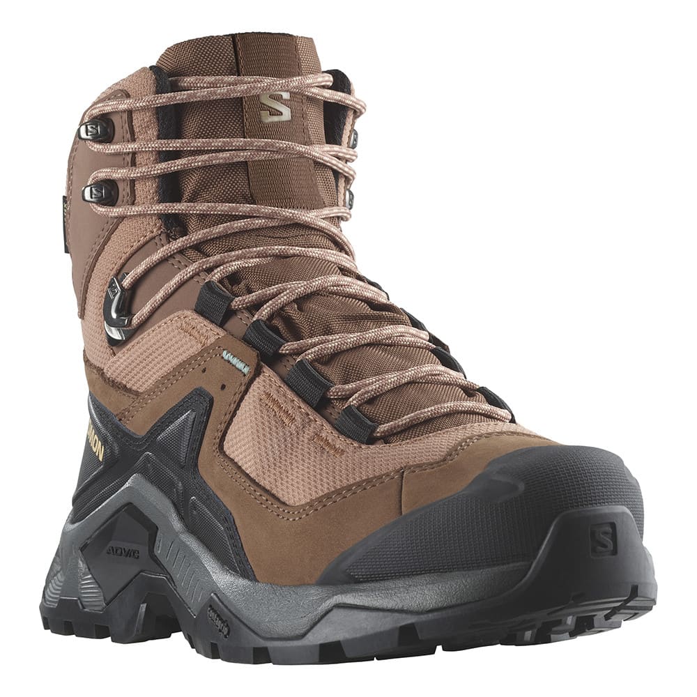 Turistická obuv SALOMON Quest Element GTX W Mocha Mousse/Marine Blue - Turistická obuv - 3