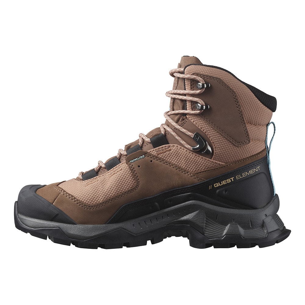 Turistická obuv SALOMON Quest Element GTX W Mocha Mousse/Marine Blue - Turistická obuv - 2