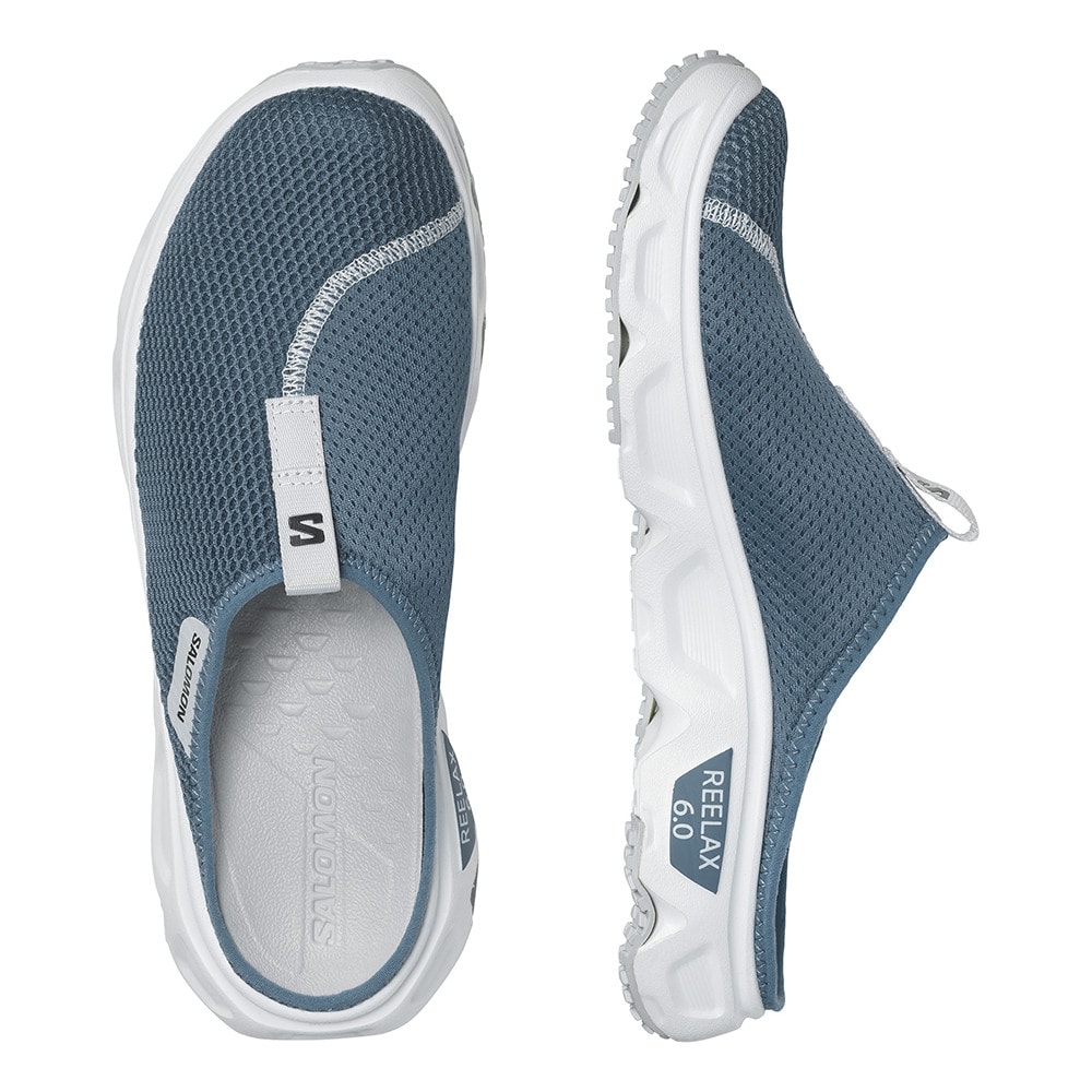Šľapky SALOMON Reelax Slide 6.0 Blue Ashes/White - Šľapky a sandále - 4