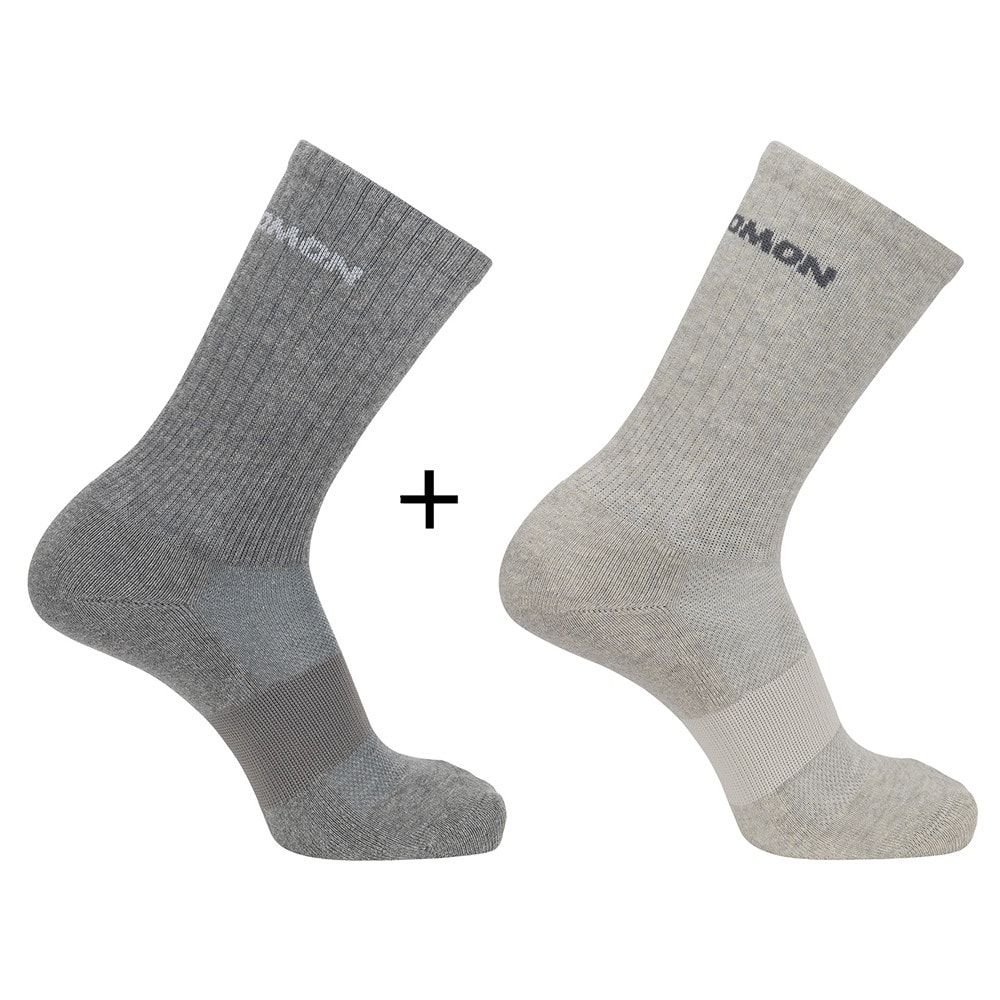 Ponožky SALOMON Evasion Crew 2Pack Light Grey - 2 páry - Ponožky - stredné - 1