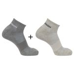 Ponožky SALOMON Evasion Ankle 2Pack Light Grey - 2 páry