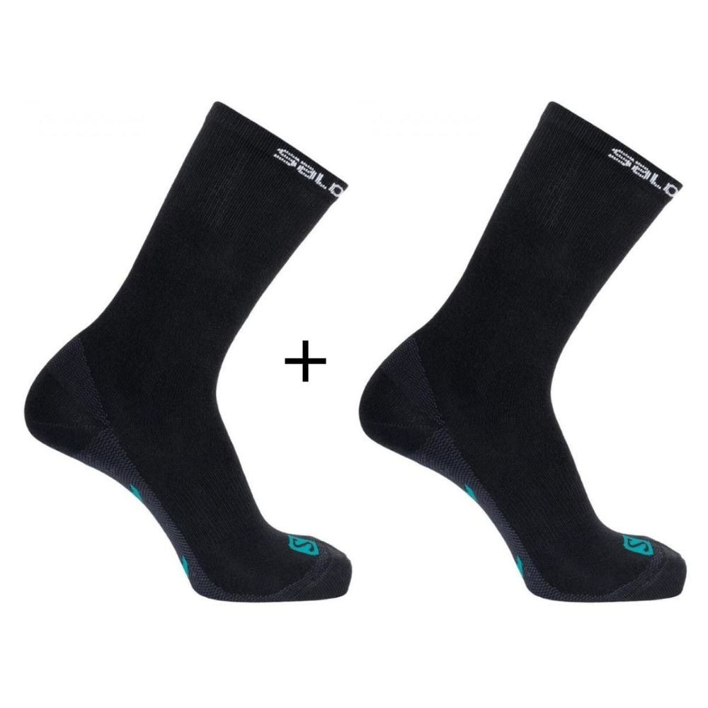 Ponožky SALOMON Casual Snkrs Crew Black - 2 páry - Ponožky - stredné - 1