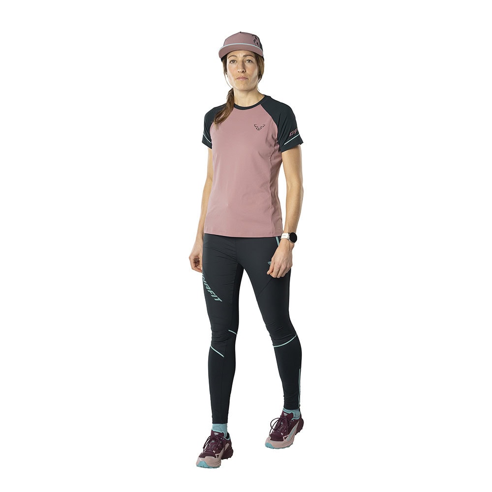 Tričko DYNAFIT Alpine Pro Short Sleeve Shirt W Mokarosa - Dámske oblečenie - 3