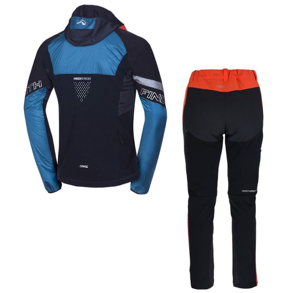 Skialpový komplet NORTHFINDER Solisko Polartec Alpha Direct Blue/Black + NORTHFINDER Rysy Orange - SETY - Skialpové oblečenie - 2