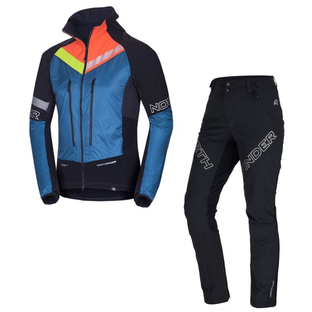Skialpový komplet NORTHFINDER Solisko Polartec Alpha Direct Blue/Black + NORTHFINDER Rysy Black - SETY - Skialpové oblečenie - 1