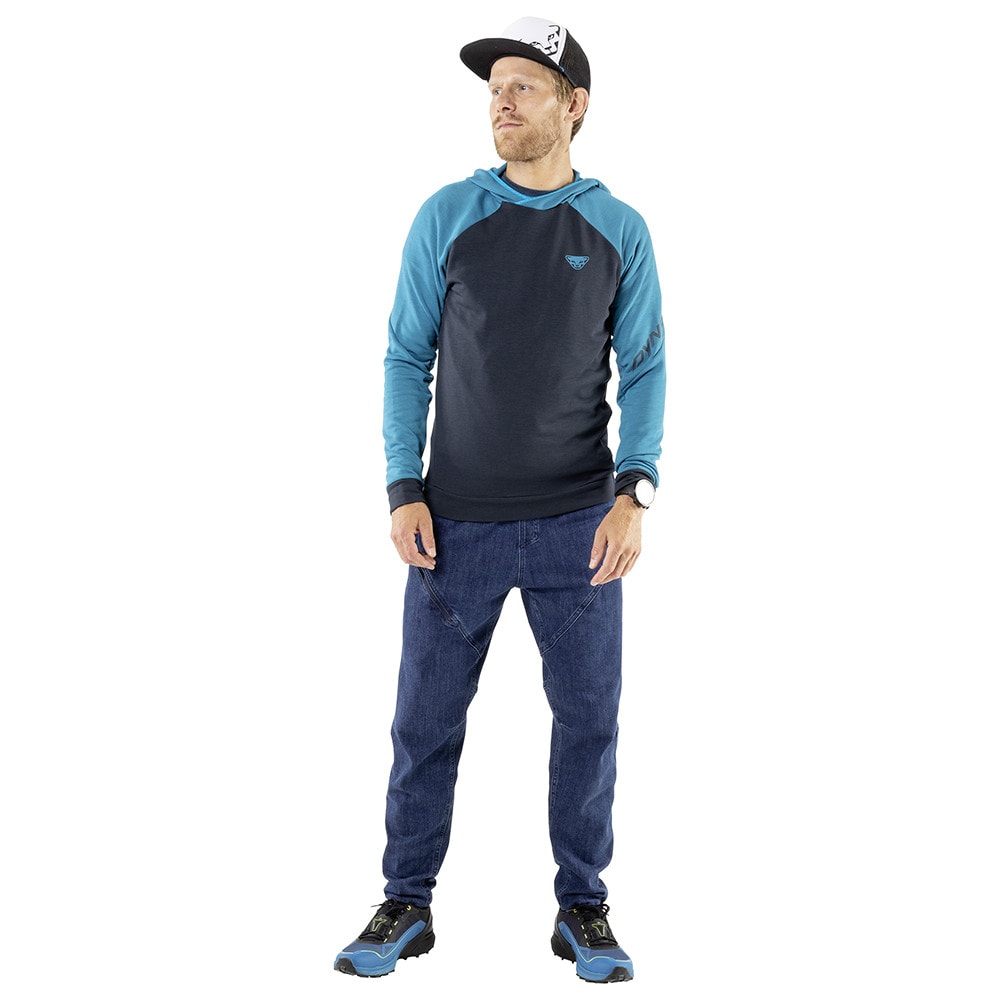Mikina DYNAFIT 24/7 Polartec® Hoody M Reef Melange - Technické mikiny - 2
