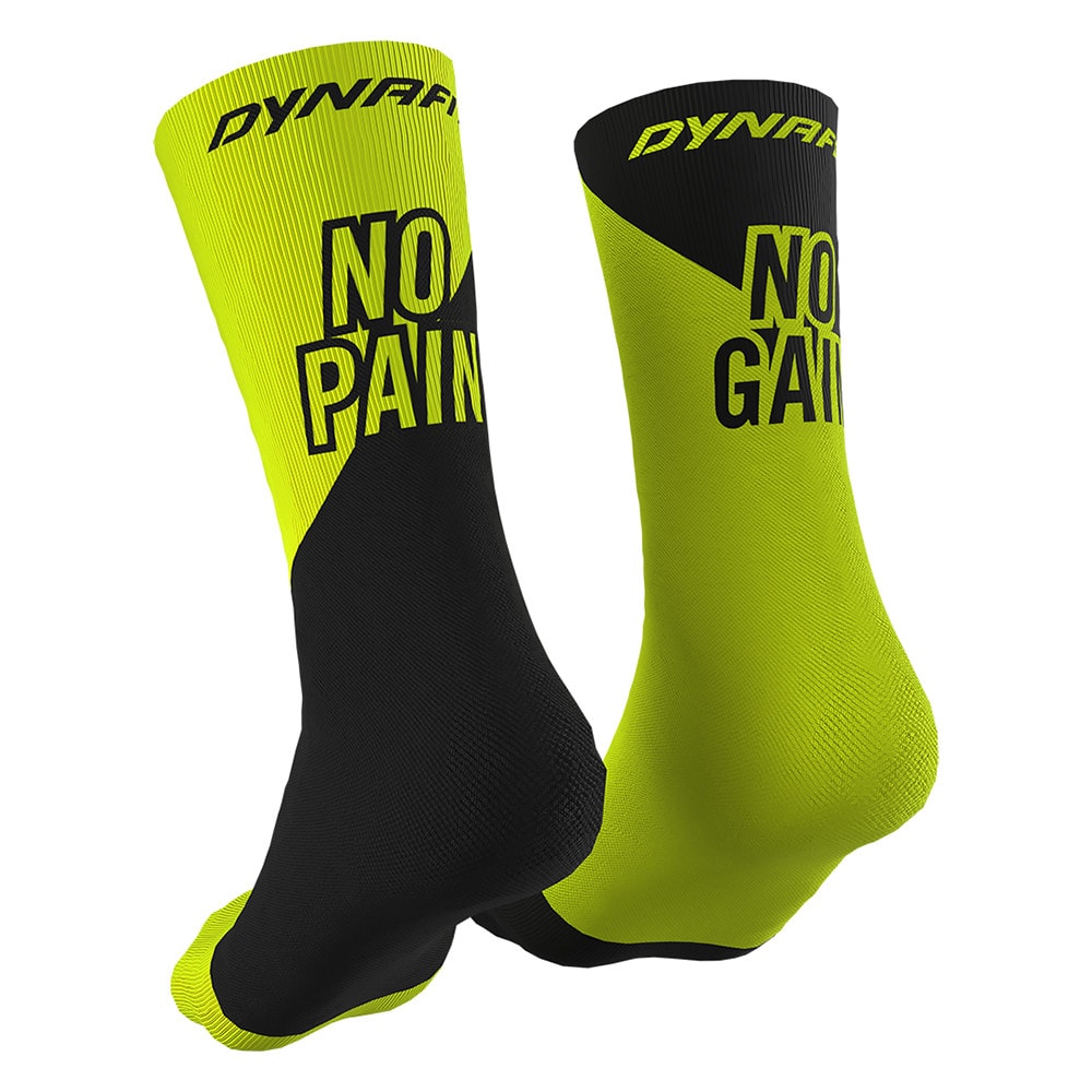 Ponožky DYNAFIT No Pain No Gain Neon Yellow - Ponožky - stredné - 1