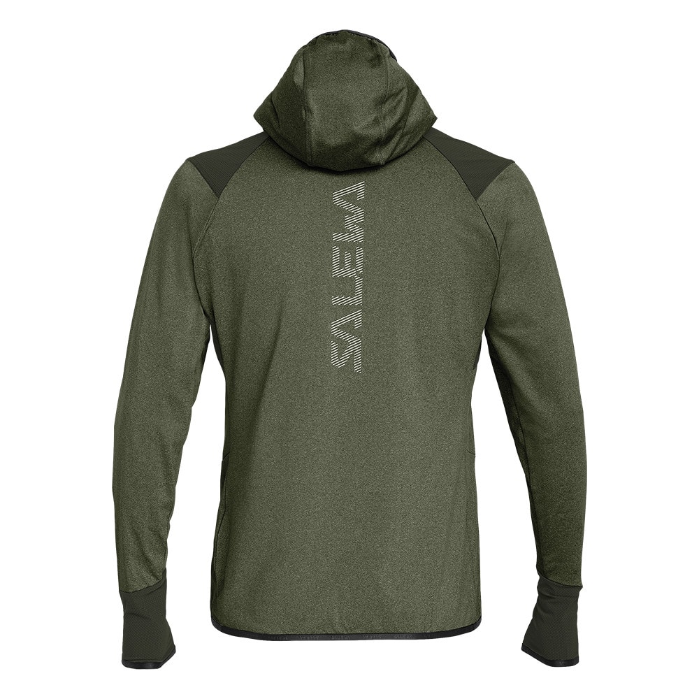 Mikina SALEWA Agner Hybrid Polarlite Durastretch M Dark Olive - Technické mikiny - 5