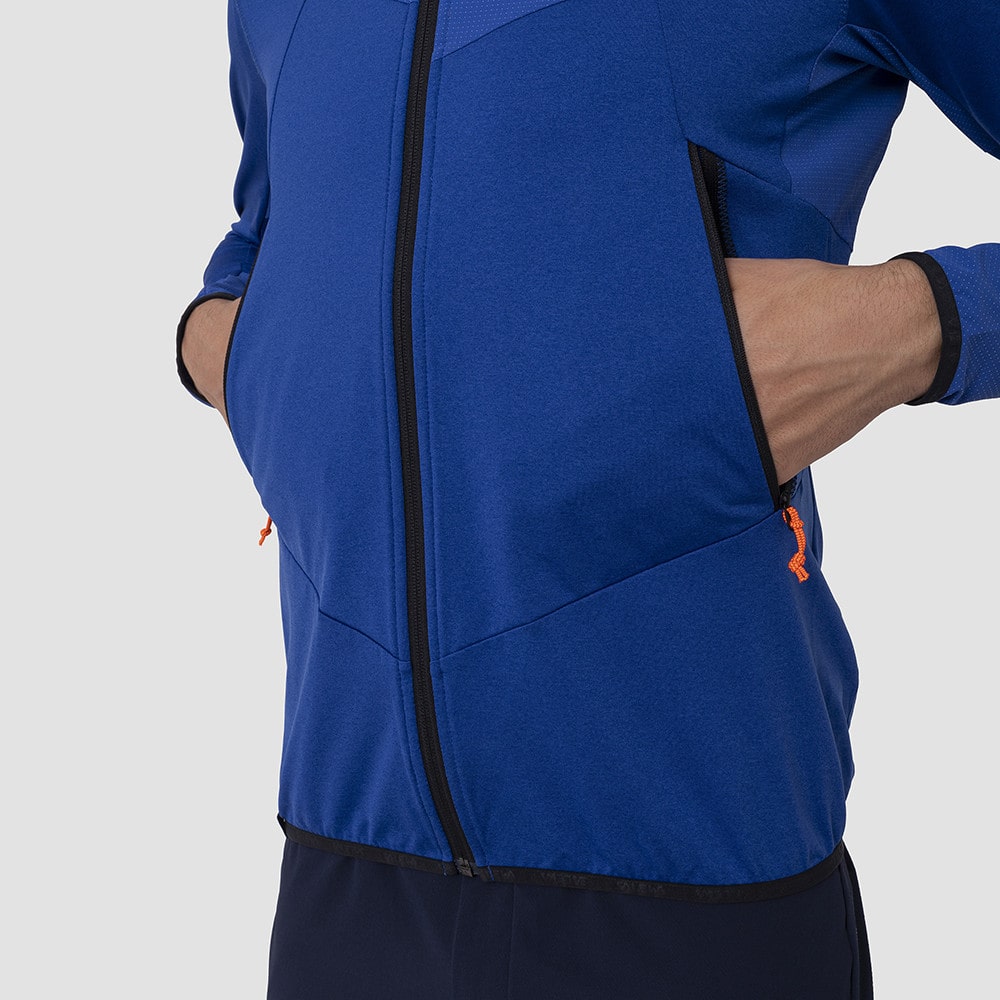 Mikina SALEWA Agner Hybrid Polarlite Durastretch M Electric Melange - Technické mikiny - 9