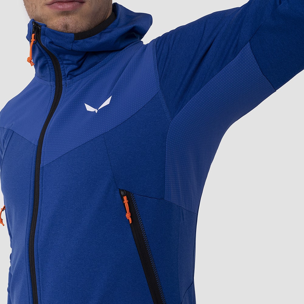 Mikina SALEWA Agner Hybrid Polarlite Durastretch M Electric Melange - Technické mikiny - 6