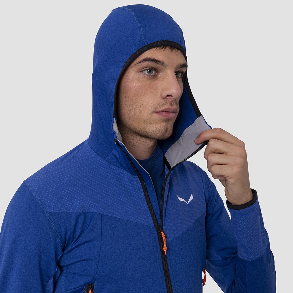 Mikina SALEWA Agner Hybrid Polarlite Durastretch M Electric Melange - Technické mikiny - 5