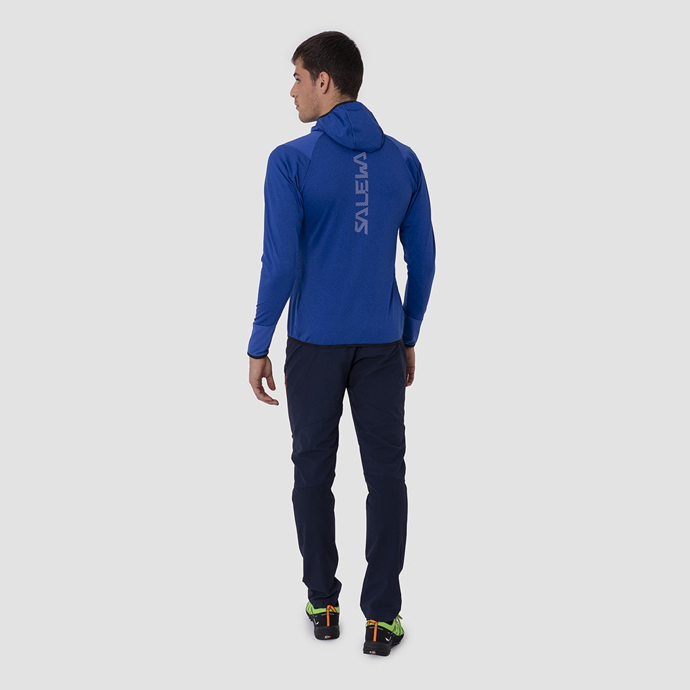 Mikina SALEWA Agner Hybrid Polarlite Durastretch M Electric Melange - Technické mikiny - 2