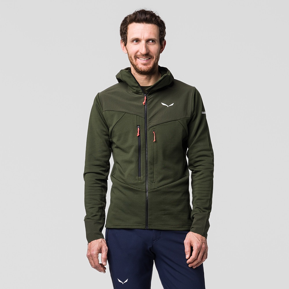 Mikina SALEWA Agner Polarlite M Dark Olive - Technické mikiny - 1
