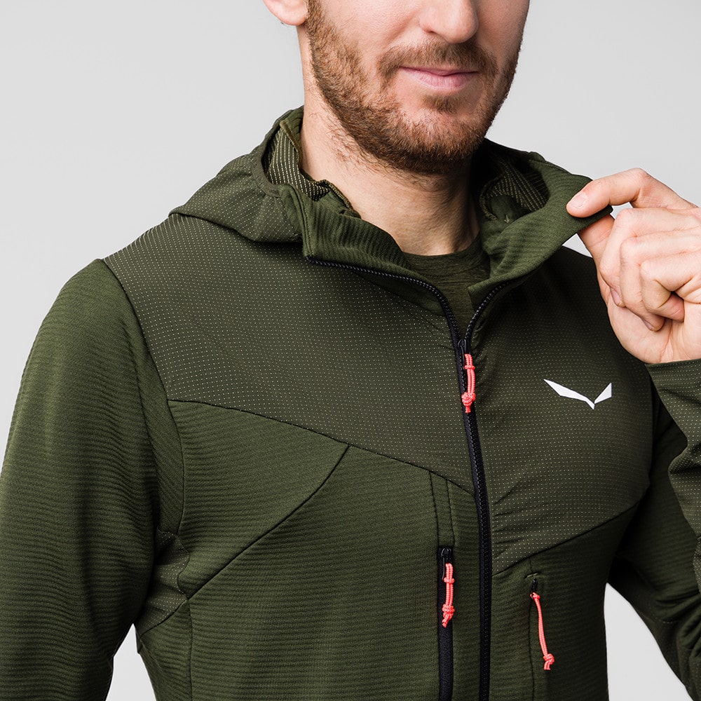 Mikina SALEWA Agner Polarlite M Dark Olive - Technické mikiny - 8