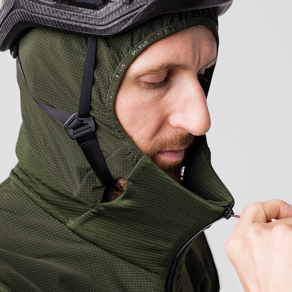 Mikina SALEWA Agner Polarlite M Dark Olive - Technické mikiny - 10
