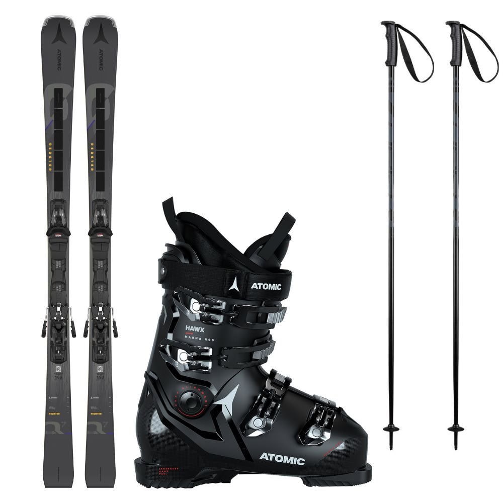 Lyžiarsky set ATOMIC Redster Q7 Revoshock s viazaním + lyžiarky Atomic + palice - Pánske lyže - 1