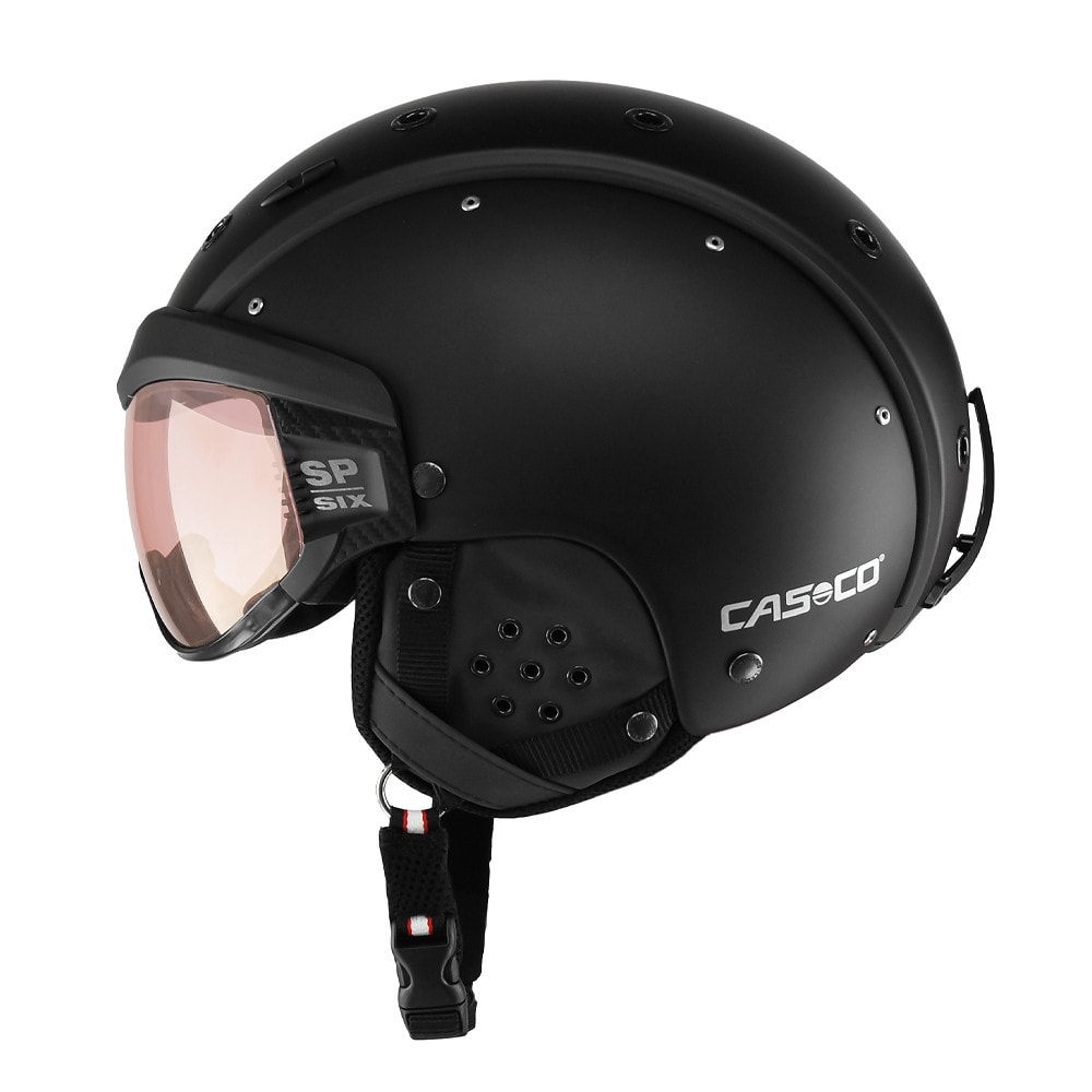 Lyžiarska prilba CASCO SP-6 Visor Black Vautron Multilayer - Prilby s priezorom - 1