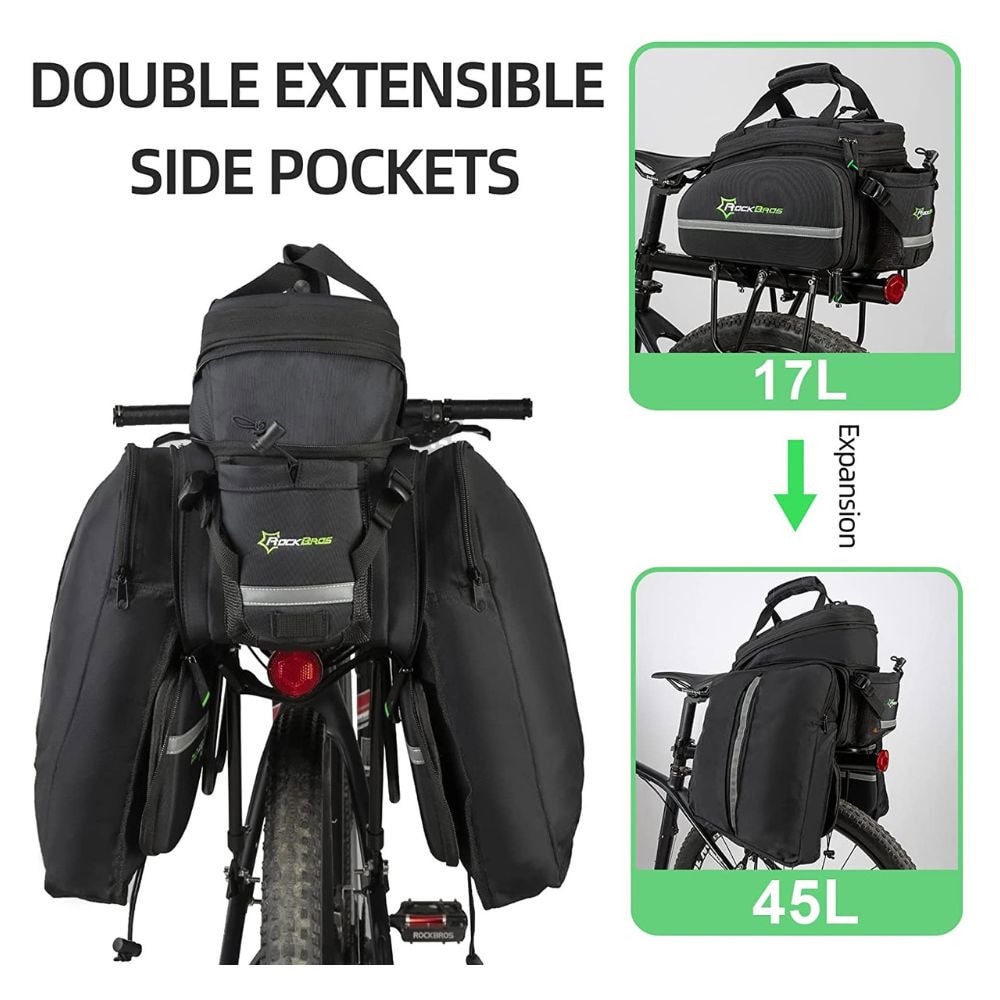 Taška na nosič ROCKBROS Extensible s pláštenkou proti dažďu