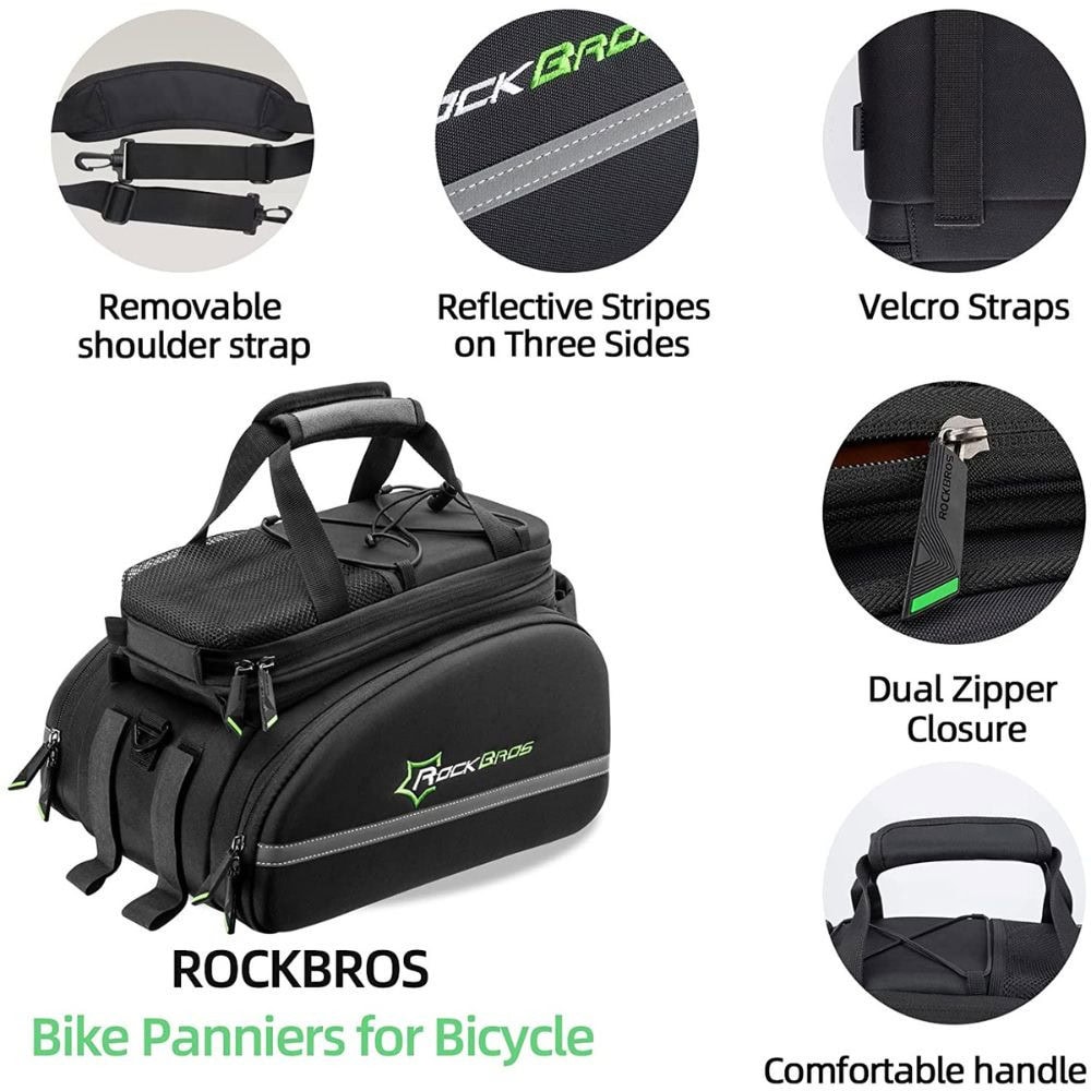 Taška na nosič ROCKBROS Extensible s pláštenkou proti dažďu - Cyklo tašky - 5