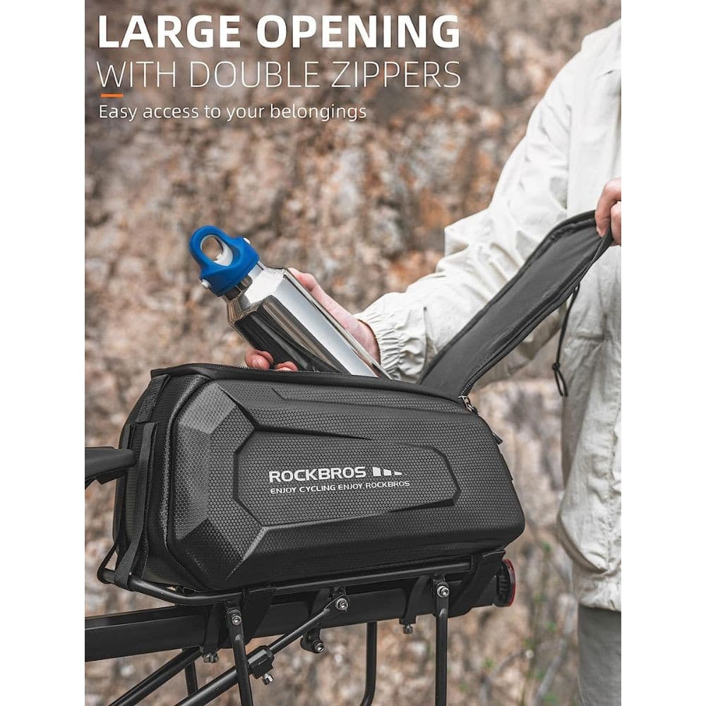 Taška na nosič ROCKBROS Hard Shell 9 L s pláštenkou proti dažďu - Cyklo tašky - 4
