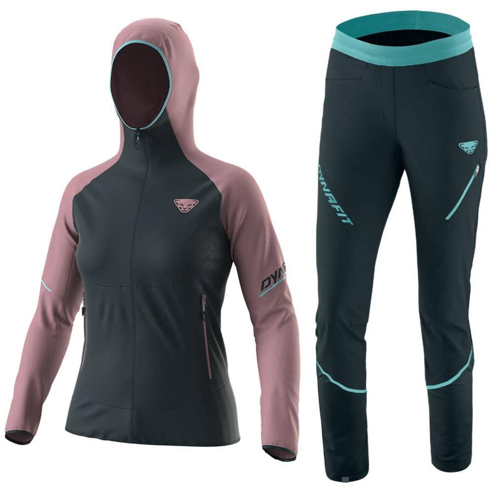 Komplet DYNAFIT Transalper DST W Mokarosa & DYNAFIT Transalper Hybrid Pant W Blueberry - SETY - Turistické oblečenie - 1