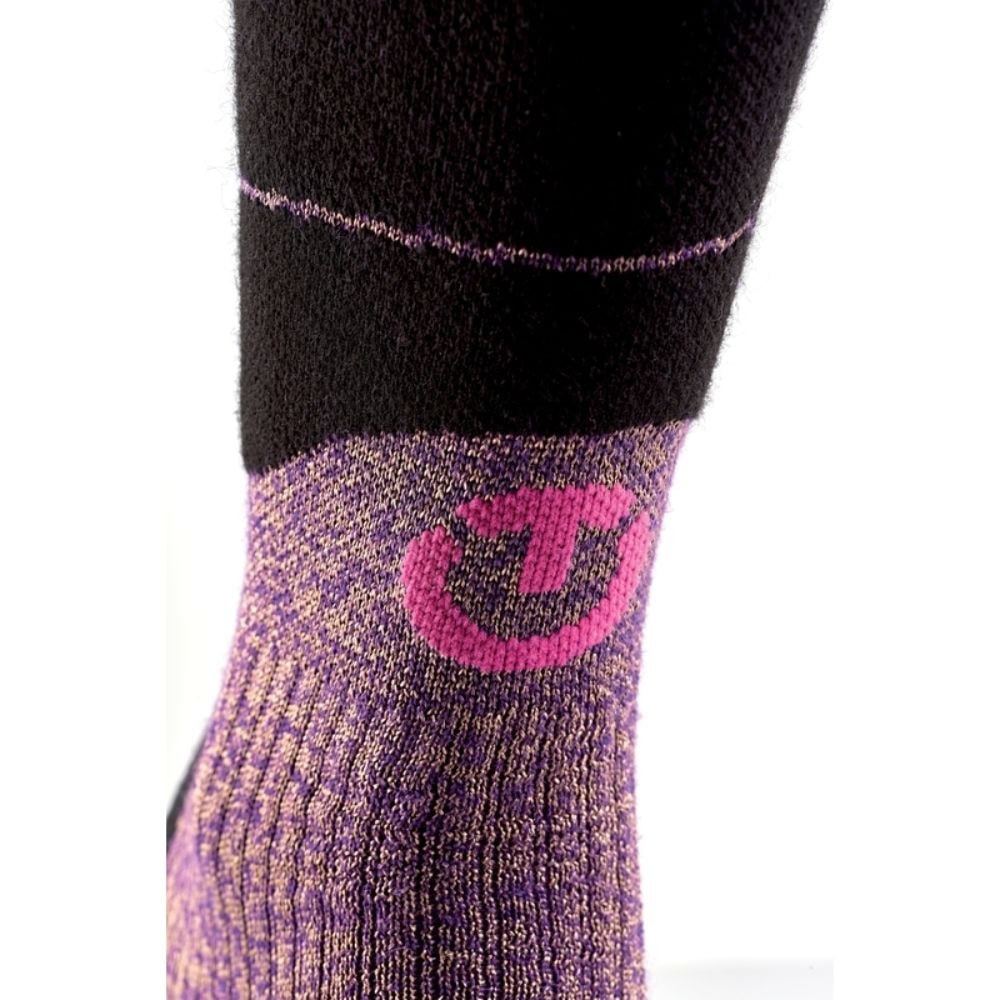 Merino podkolienky THERM-IC Ski Merino Reflector Purple/Gold - Podkolienky - 3