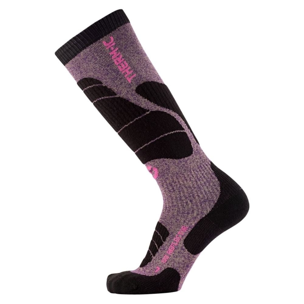 Merino podkolienky THERM-IC Ski Merino Reflector Purple/Gold - Podkolienky - 2