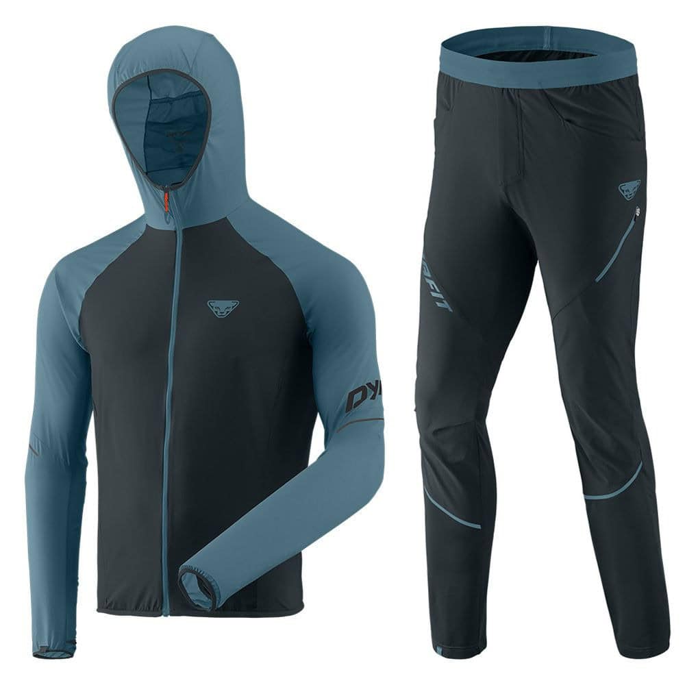 Komplet DYNAFIT Alpine Wind M Storm Blue & DYNAFIT Transalper Hybrid Blueberry - SETY - Turistické oblečenie - 1