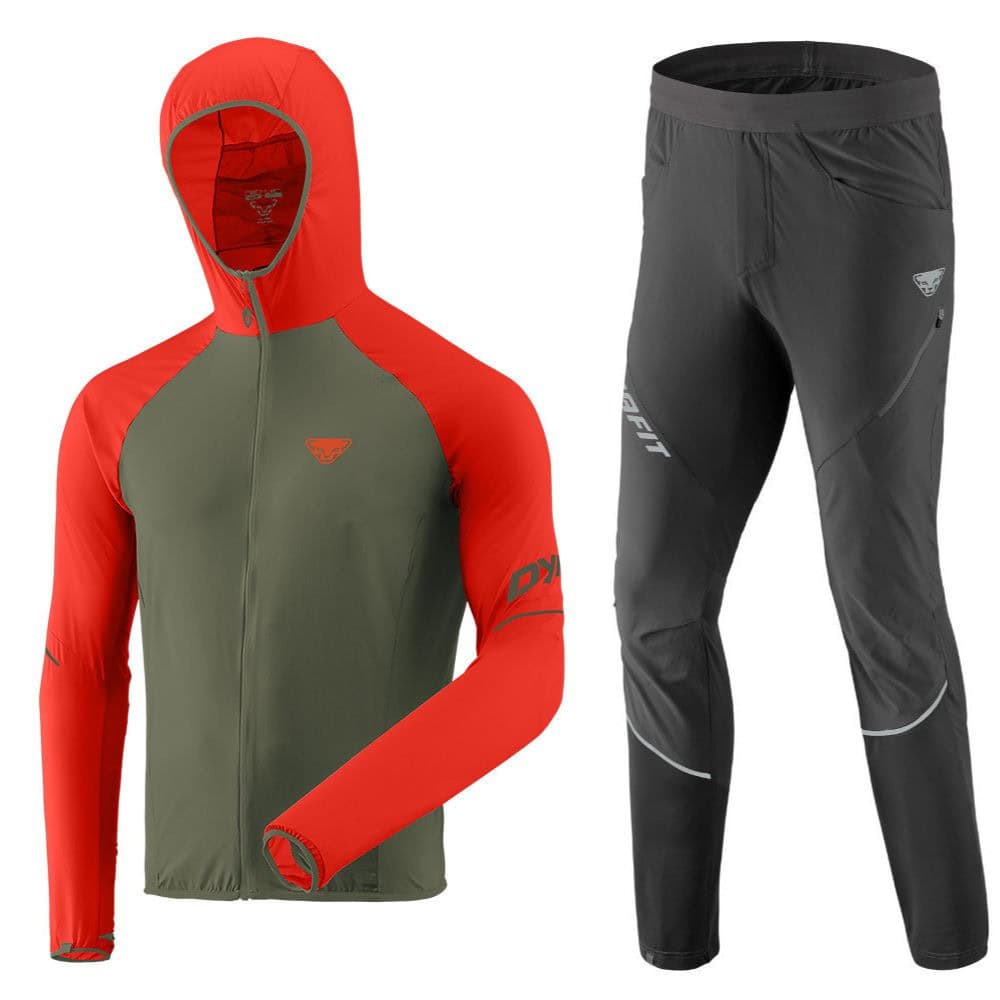 Komplet DYNAFIT Alpine Wind M Dawn & DYNAFIT Transalper Hybrid Black - SETY - Turistické oblečenie - 1