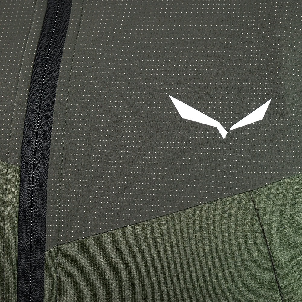 Mikina SALEWA Agner Hybrid Polarlite Durastretch M Dark Olive - Technické mikiny - 3