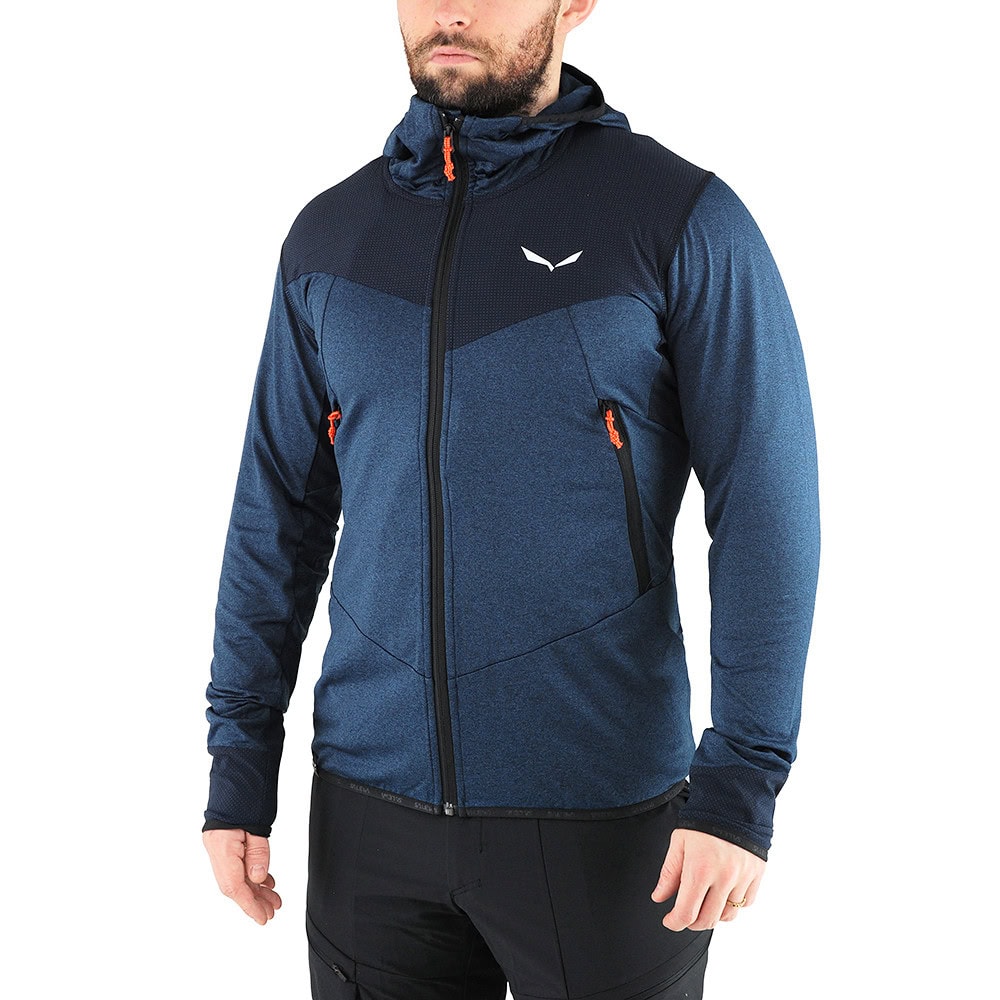 Mikina SALEWA Agner Hybrid Polarlite Durastretch M Navy Blazer Melange - Technické mikiny - 1