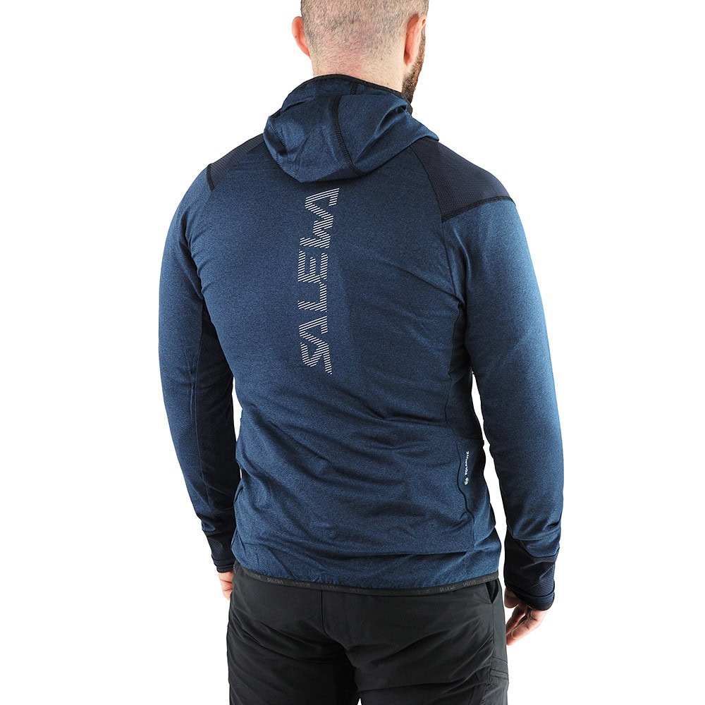 Mikina SALEWA Agner Hybrid Polarlite Durastretch M Navy Blazer Melange - Technické mikiny - 2