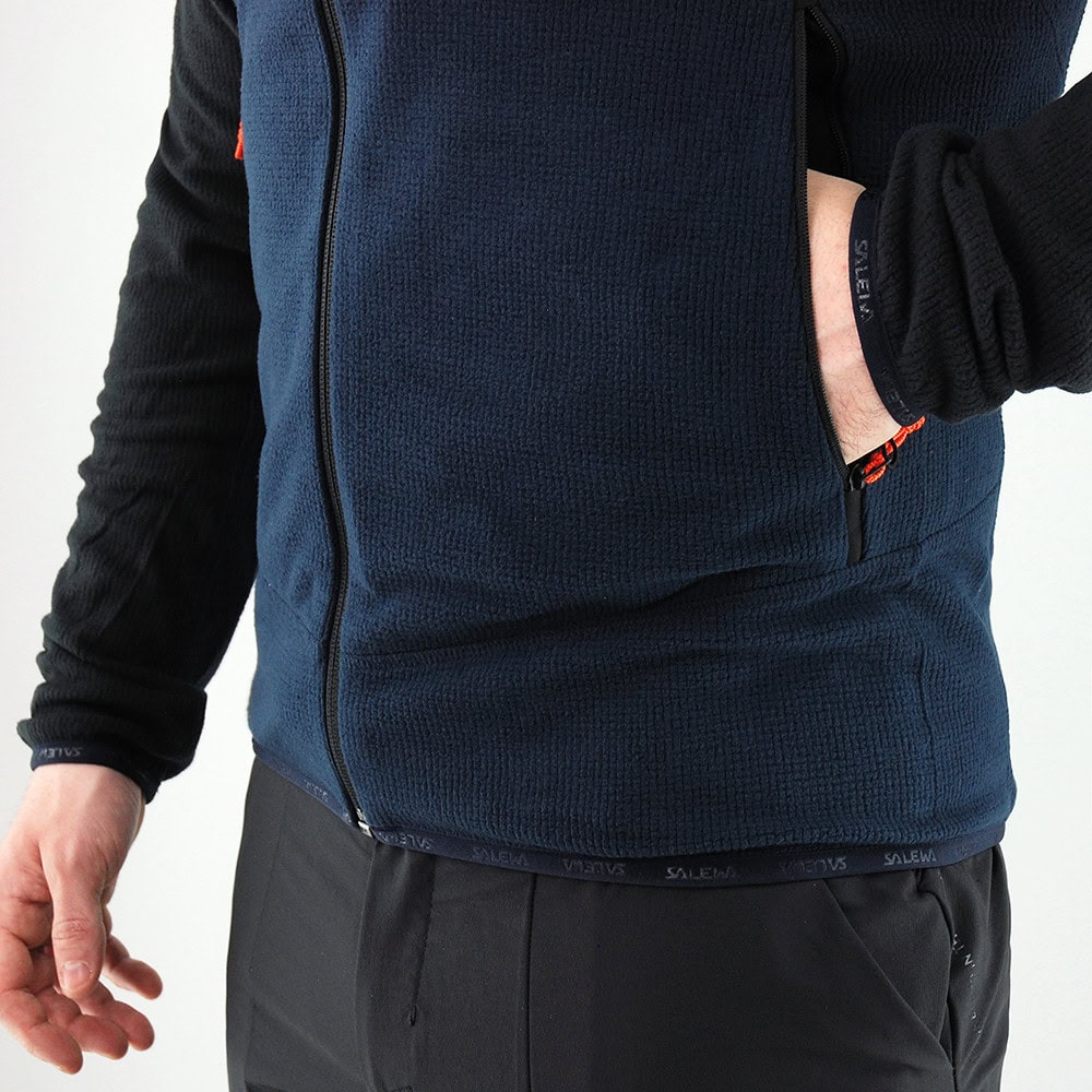 Mikina SALEWA Paganella PL M Black/Navy Blue - Technické mikiny - 3