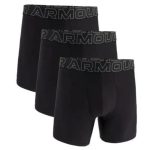 Boxerky UNDER ARMOUR Tech 6in 3 Pack Black